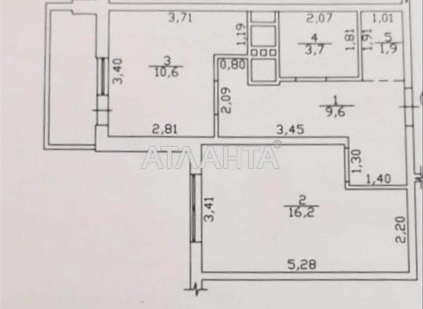 2-кімнатна квартира за адресою вул. Середньофонтанська (площа 48 м²) - Atlanta.ua - фото 6