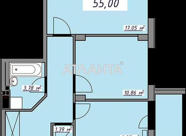 2-комнатная квартира по адресу ул. Массив 10 (площадь 55 м²) - Atlanta.ua