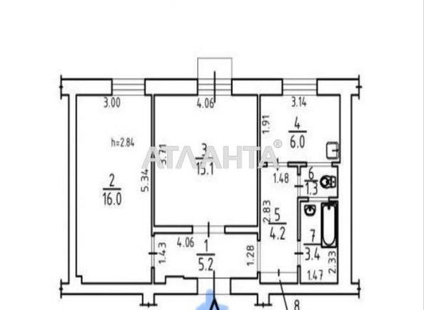 2-комнатная квартира по адресу Шевченко пр. (площадь 52 м²) - Atlanta.ua - фото 6