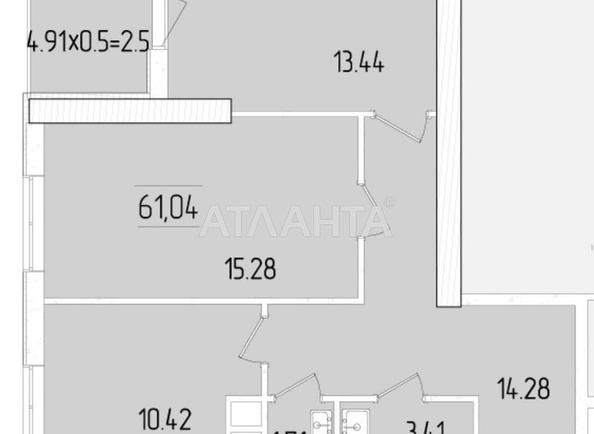 2-комнатная квартира по адресу ул. Краснова (площадь 61 м²) - Atlanta.ua - фото 20