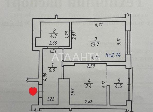 1-кімнатна квартира за адресою Шевченка Т. Вул. (площа 40 м²) - Atlanta.ua - фото 19