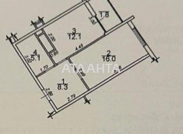 1-room apartment apartment by the address st. Krasnova (area 43,3 m²) - Atlanta.ua - photo 3