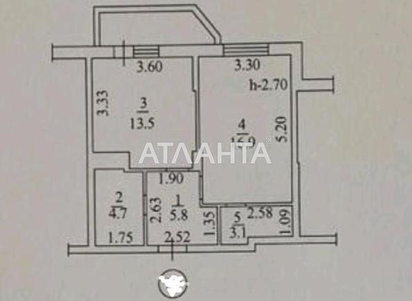 1-room apartment apartment by the address st. Ovidiopolskaya dor (area 45,3 m²) - Atlanta.ua - photo 7