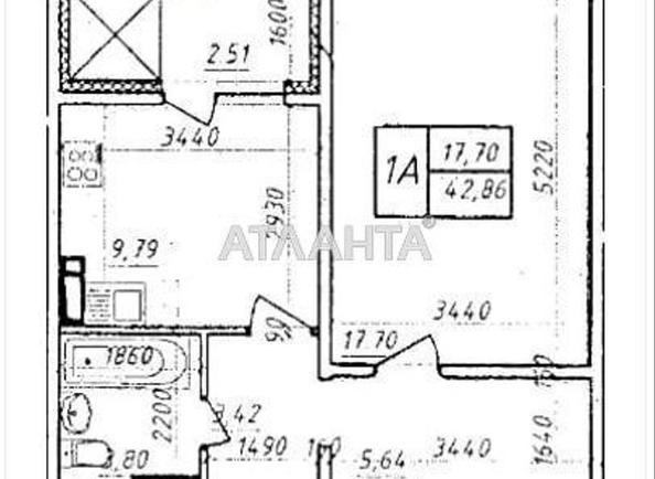 1-room apartment apartment by the address st. Baltiyskiy per (area 42 m²) - Atlanta.ua - photo 9