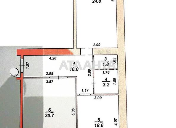 2-комнатная квартира по адресу ул. Пулюя (площадь 79,8 м²) - Atlanta.ua - фото 9