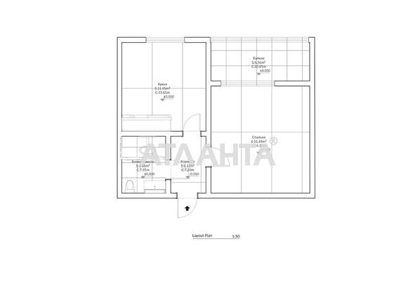 1-room apartment apartment by the address st. Mashinostroiteley (area 40 m²) - Atlanta.ua - photo 32