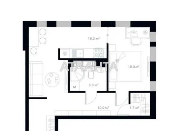 1-room apartment apartment by the address st. Odesskoe shosse (area 40 m²) - Atlanta.ua - photo 13