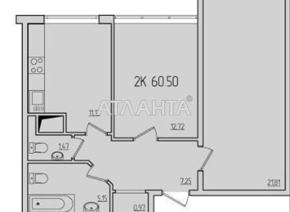 2-rooms apartment apartment by the address st. Zhemchuzhnaya (area 58,7 m²) - Atlanta.ua - photo 16