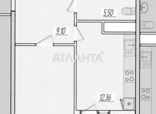 1-кімнатна квартира за адресою вул. Краснова (площа 41,9 м²) - Atlanta.ua