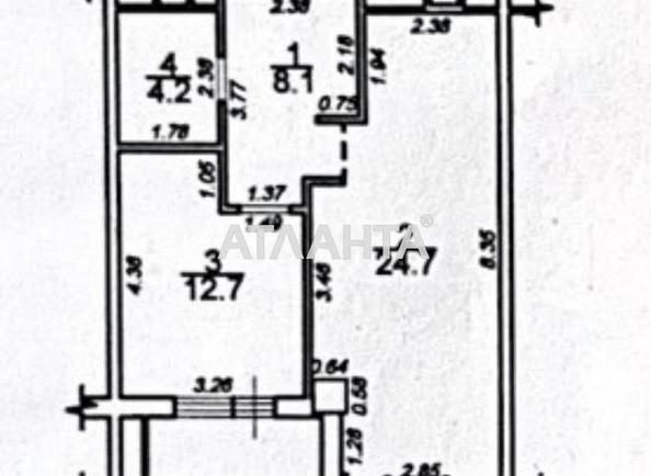 1-room apartment apartment by the address st. Frantsuzskiy bul Proletarskiy bul (area 51,4 m²) - Atlanta.ua - photo 4