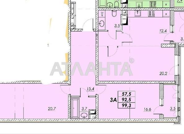 3-rooms apartment apartment by the address st. Prokhorovskaya Khvorostina (area 98,3 m²) - Atlanta.ua - photo 6