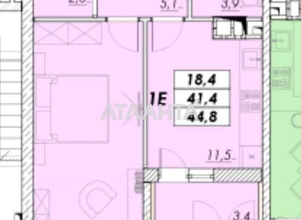 1-room apartment apartment by the address st. Prokhorovskaya Khvorostina (area 44,8 m²) - photo 2 1-room apartment apartment by the address st. Prokhorovskaya Khvorostina (area 44,8 m²) - Atlanta.ua - photo 2