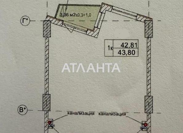 1-кімнатна квартира за адресою вул. Чубаївська (площа 43,8 м²) - Atlanta.ua - фото 2