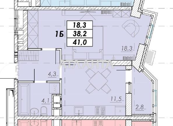 1-кімнатна квартира за адресою вул. Прохорівська (площа 41 м²) - Atlanta.ua - фото 5