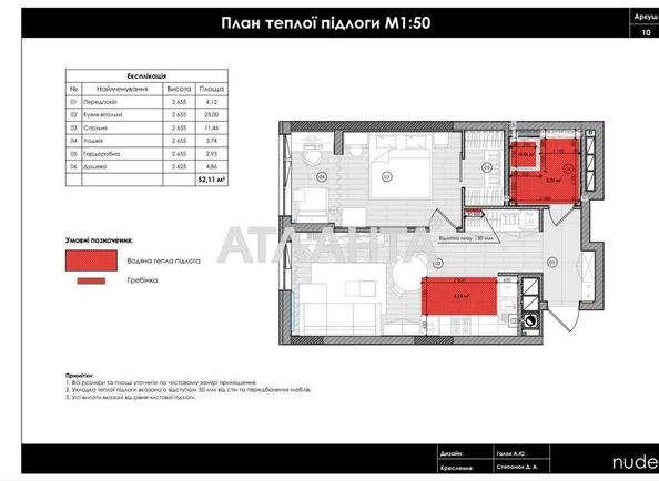 1-комнатная квартира по адресу ул. Зеленая (площадь 52,1 м²) - Atlanta.ua - фото 9