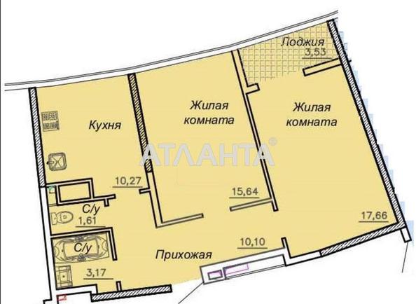 2-комнатная квартира по адресу ул. Каманина (площадь 60 м²) - Atlanta.ua - фото 3