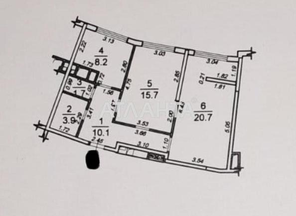 2-комнатная квартира по адресу ул. Каманина (площадь 60,3 м²) - Atlanta.ua - фото 2