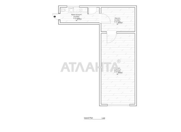 1-комнатная квартира по адресу ул. Черноморского Казачества (площадь 49,5 м²) - Atlanta.ua - фото 17