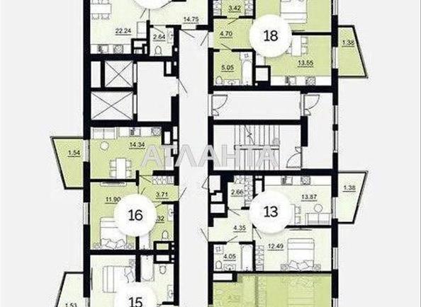 1-комнатная квартира по адресу ул. Щурата В. Ул (площадь 39,7 м²) - Atlanta.ua - фото 2