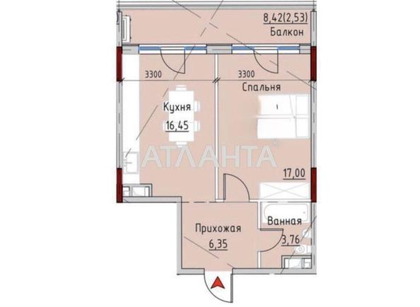 1-комнатная квартира по адресу Маячный пер. (площадь 47,8 м²) - Atlanta.ua - фото 22