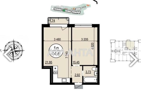 1-room apartment apartment by the address st. Lvovskaya (area 44,6 m²) - Atlanta.ua - photo 16