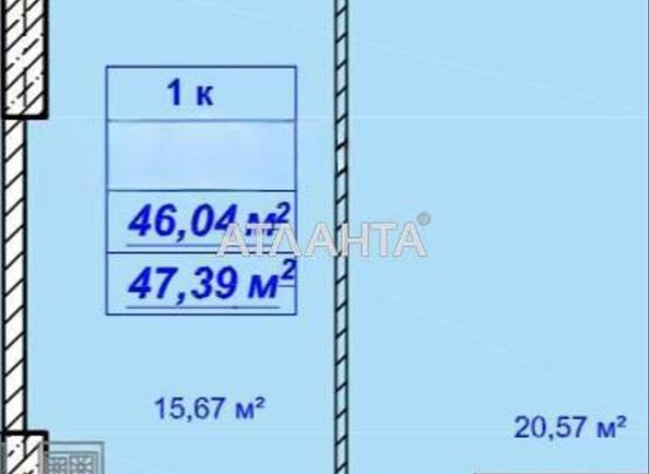 1-комнатная квартира по адресу ул. Посмитного (площадь 47,9 м²) - Atlanta.ua - фото 4