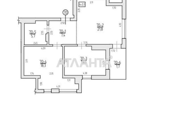 2-кімнатна квартира за адресою вул. Сечені Іштвана (площа 68 м²) - Atlanta.ua - фото 3