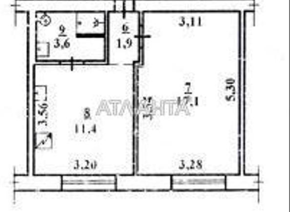 1-комнатная квартира по адресу ул. Чернышевского (площадь 34 м²) - Atlanta.ua - фото 9