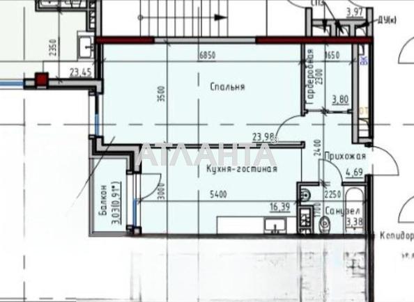 1-кімнатна квартира за адресою вул. Дачна (площа 54,8 м²) - Atlanta.ua - фото 2