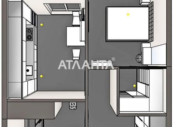 1-room apartment apartment by the address st. Krasnova (area 41,6 m²) - Atlanta.ua