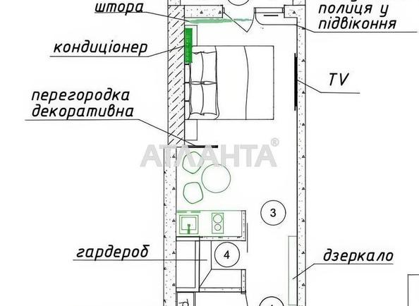 1-кімнатна квартира за адресою вул. Генуезька (площа 27,8 м²) - Atlanta.ua - фото 2