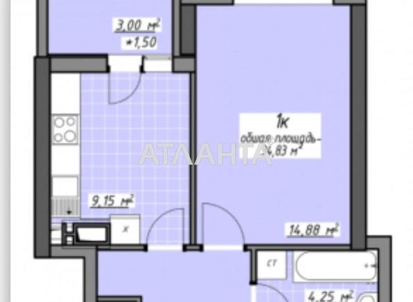 1-room apartment apartment by the address st. Glushko ak pr Dimitrova pr (area 35 m²) - Atlanta.ua - photo 11