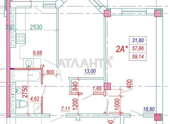 2-кімнатна квартира за адресою вул. Сахарова (площа 60 м²) - Atlanta.ua - фото 15
