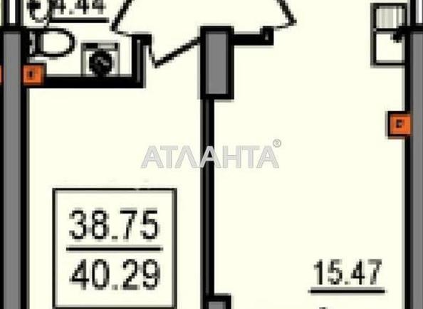 1-комнатная квартира по адресу ул. Дача Ковалевского (площадь 40 м²) - Atlanta.ua - фото 7