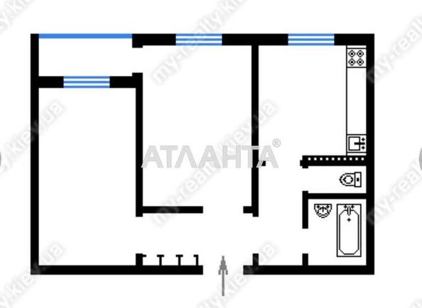 2-комнатная квартира по адресу ул. Краснова (площадь 47,2 м²) - Atlanta.ua - фото 5