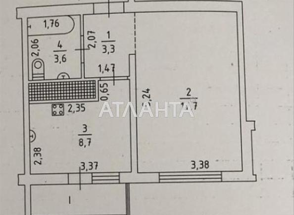 1-комнатная квартира по адресу Люстдорфская дор. (площадь 35 м²) - Atlanta.ua - фото 12