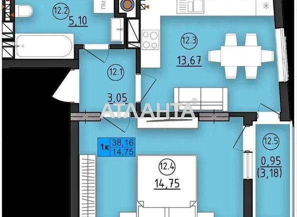 1-комнатная квартира по адресу Длинная ул. (площадь 38 м²) - Atlanta.ua - фото 11
