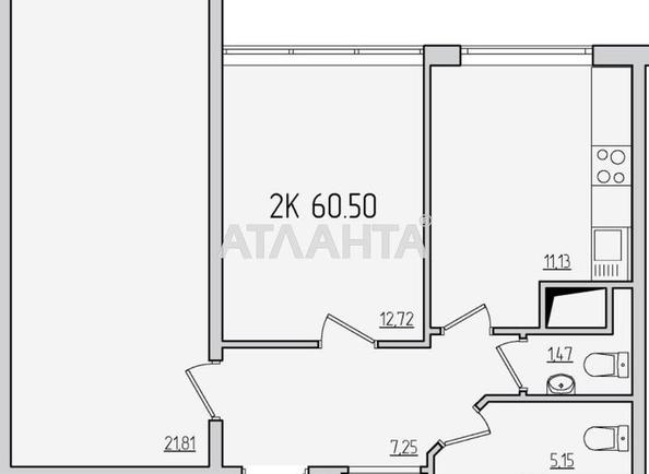 2-rooms apartment apartment by the address st. Zhemchuzhnaya (area 61 m²) - Atlanta.ua - photo 2