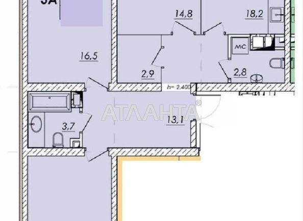 3-комнатная квартира по адресу ул. Прохоровская (площадь 95,4 м²) - Atlanta.ua