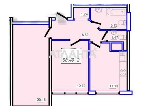 2-кімнатна квартира за адресою вул. Перлинна (площа 59 м²) - Atlanta.ua - фото 7