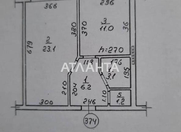 1-кімнатна квартира за адресою вул. Цвєтаєва ген. (площа 45,9 м²) - Atlanta.ua - фото 12