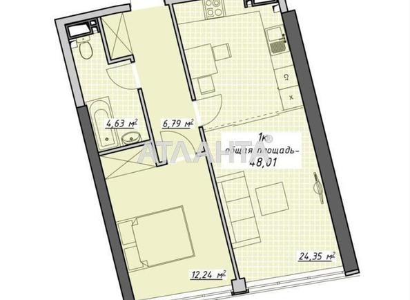 1-room apartment apartment by the address st. Kurortnyy per (area 48,0 m²) - Atlanta.ua - photo 4