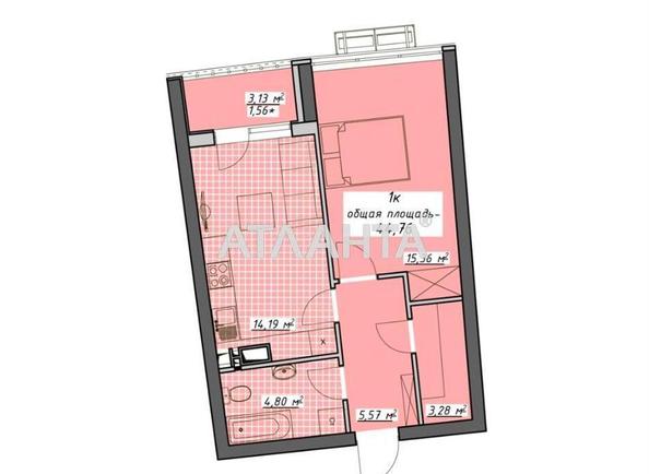 1-комнатная квартира по адресу Курортный пер. (площадь 44,8 м²) - Atlanta.ua - фото 4