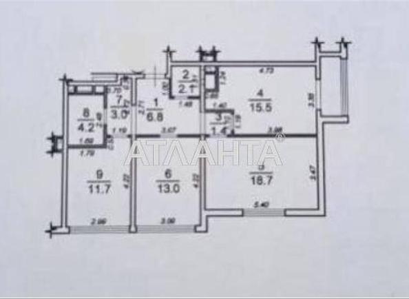 3-кімнатна квартира за адресою вул. Перлинна (площа 89 м²) - Atlanta.ua - фото 13