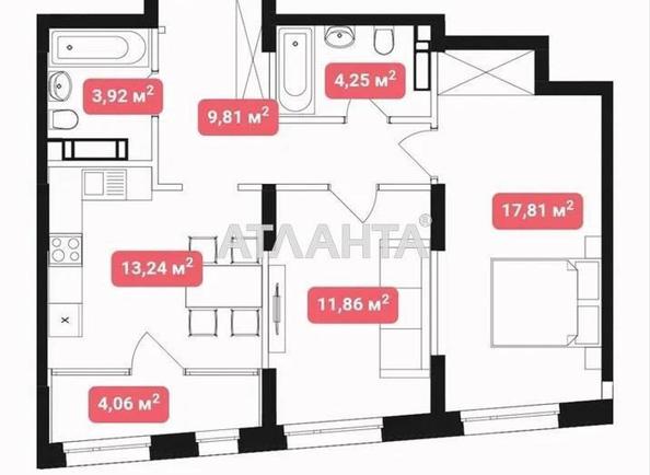 2-комнатная квартира по адресу ул. Ш. Столичное (площадь 65 м²) - Atlanta.ua - фото 4