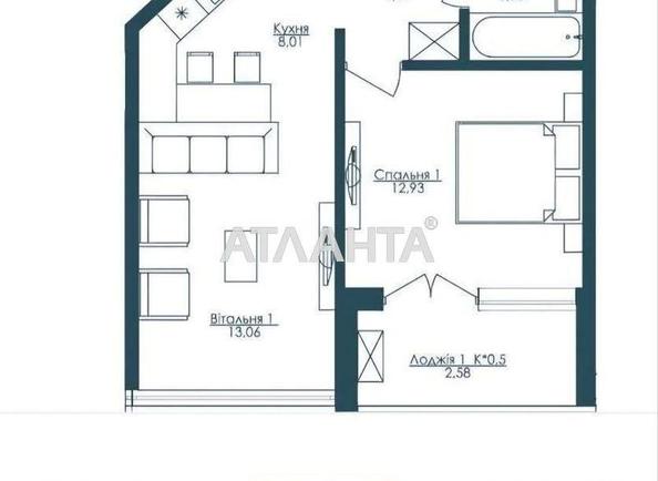 1-кімнатна квартира за адресою вул. Французький бульв. (площа 46 м²) - Atlanta.ua - фото 13