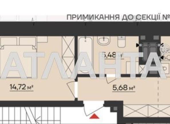 1-room apartment apartment by the address st. Mizyuna Grigoriya (area 45 m²) - Atlanta.ua - photo 3