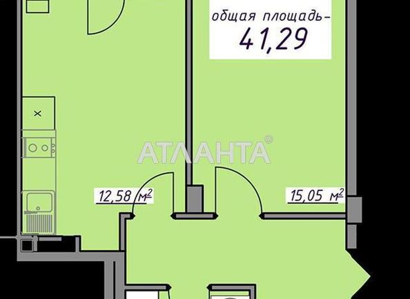 1-кімнатна квартира за адресою вул. Масив 10 (площа 41 м²) - Atlanta.ua - фото 2
