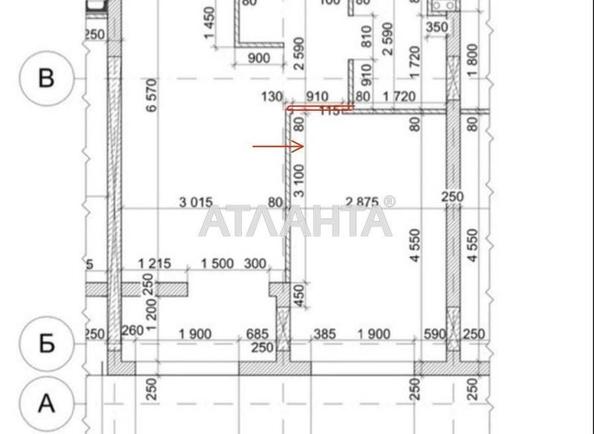 1-room apartment apartment by the address st. Roksolyani (area 43,1 m²) - Atlanta.ua - photo 13