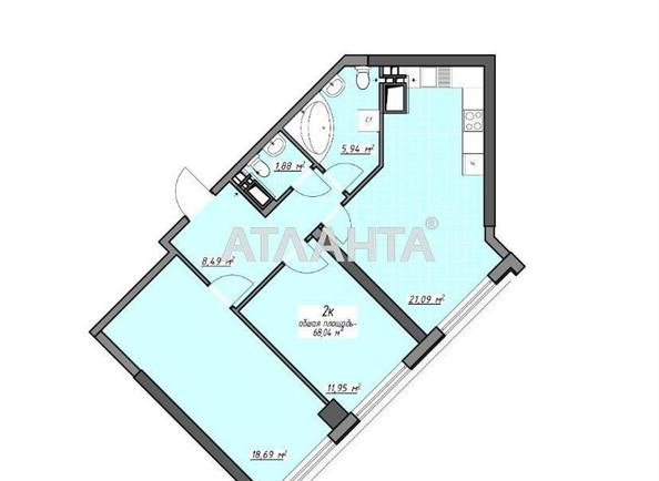 2-кімнатна квартира за адресою Глушко ак. Пр. (площа 68,0 м²) - Atlanta.ua - фото 12